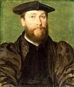 欧洲12-19世纪油画四_CORNEILLE de Lyon - Portrait of a Man